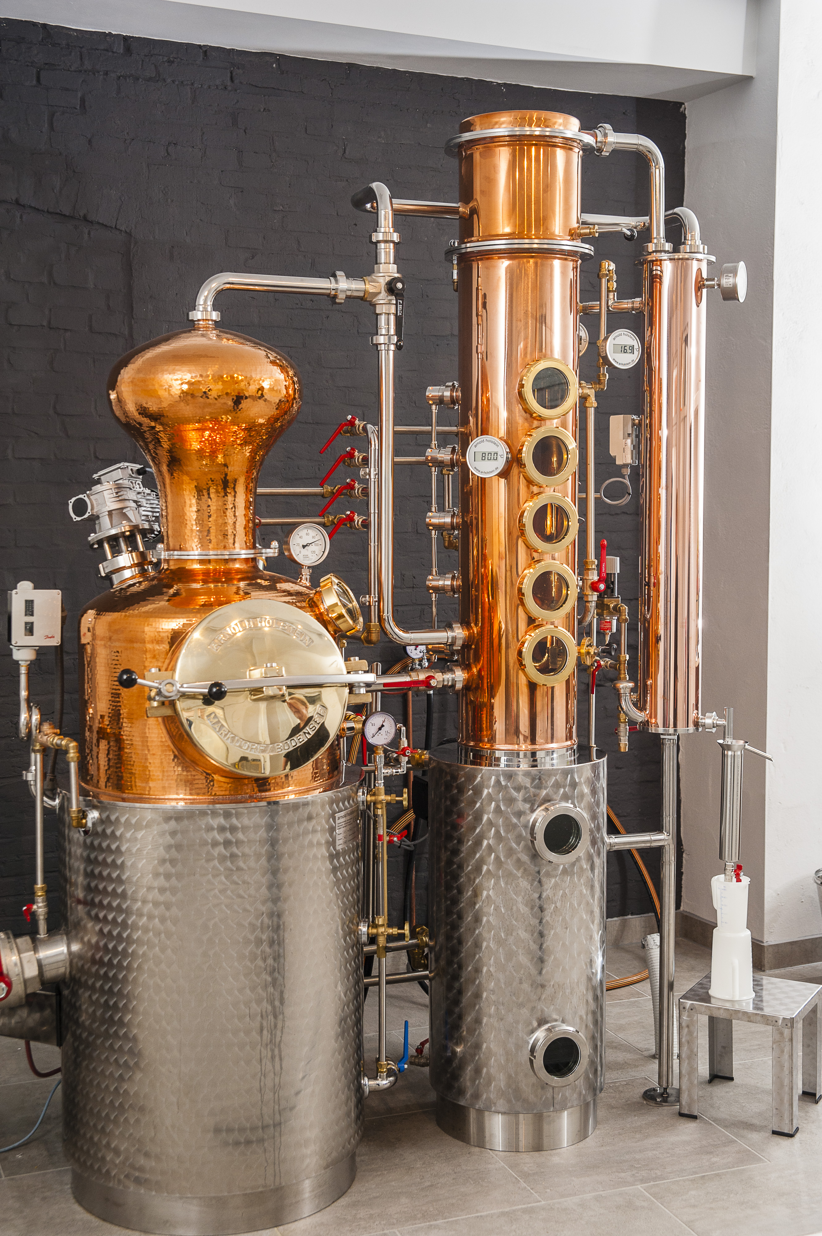 Kupfer Destille Destille aus Kupfer